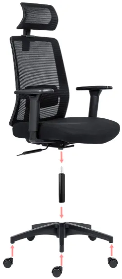 ANTARES Ergonomická kancelárska stolička DELFO, čierna