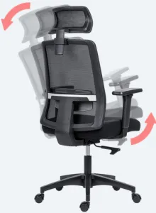 ANTARES Ergonomická kancelárska stolička DELFO, čierna