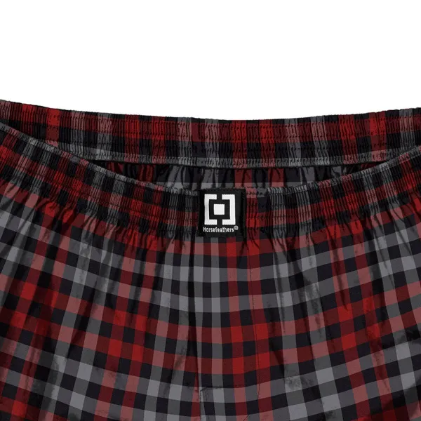 HORSEFEATHERS Trenírky Sonny - charcoal RED velikost L