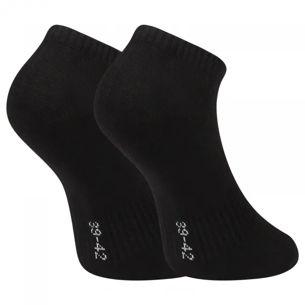 3PACK ponožky Benysøn členkové čierne (B-6101) M