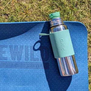 Pura nerezová fľaša so športovým uzáverom 850ml - Moss