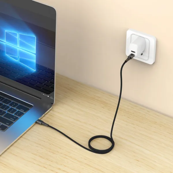 Tech-Protect Ultraboost MagTwist kábel USB-C 100W 5A PD 2m, šedý