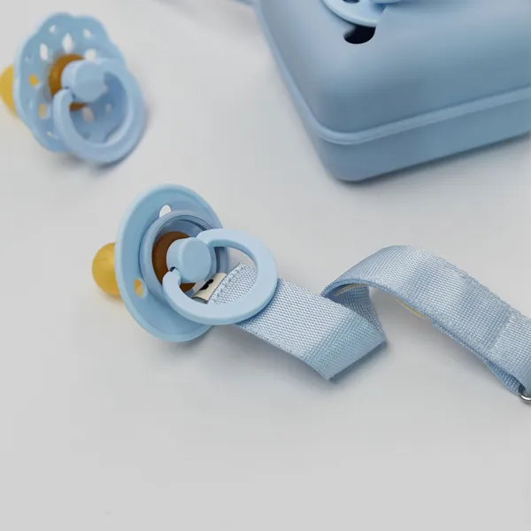 Klip na cumlík BIBS Ribbon Blush