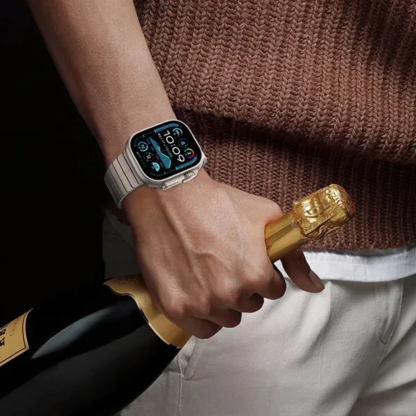 Tech-Protect Linkband remienok na Apple Watch 44/45/46/49mm, silver