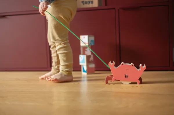Ťahacia hračka - veselý krab