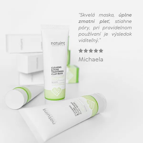 Natuint cosmetics - Maska na stiahnutie pórov - čistiaci komplex