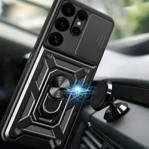 MG Hybrid Armor Camshield kryt na Samsung Galaxy S25 Ultra, čierny