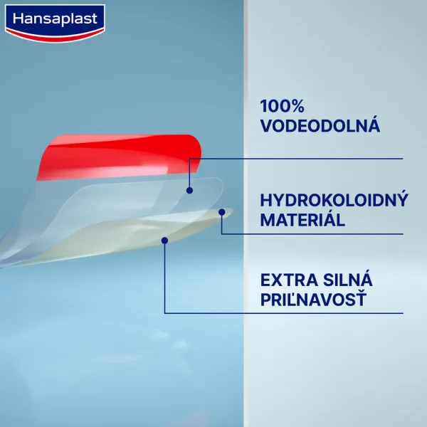 Hansaplast Hydrokoloidná náplasť Second Skin