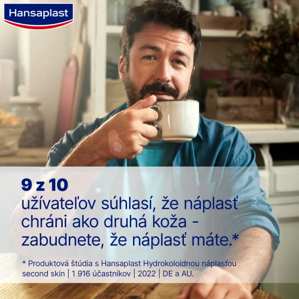 Hansaplast Hydrokoloidná náplasť Second Skin