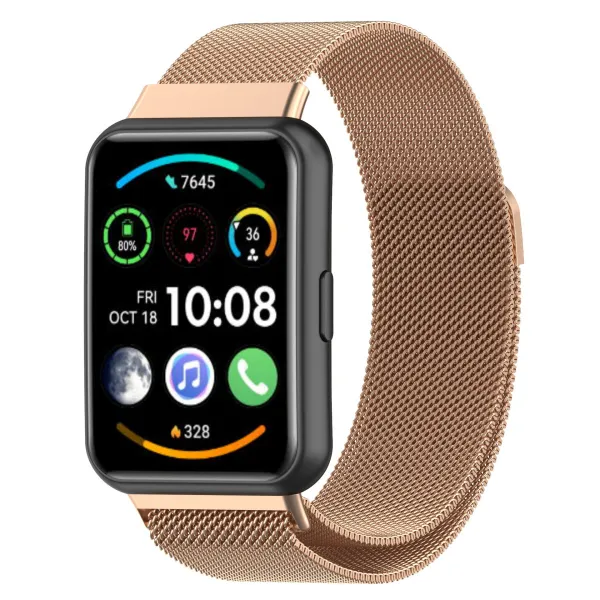 Bstrap Milanese remienok na Huawei Watch Fit 2, rose gold