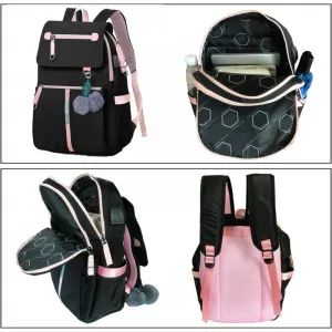 Livefy batoh s USB káblom Aura 2, čierny