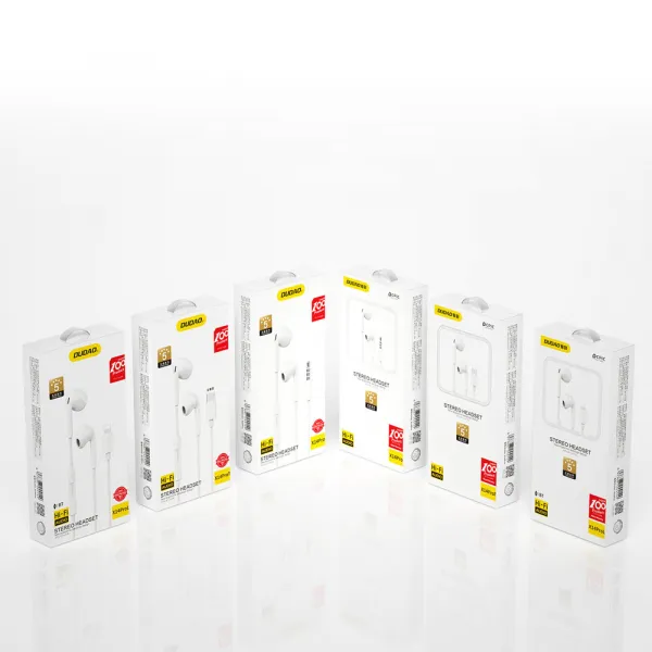 Dudao X14ProL slúchadlá do uší Lightning, biele (X14PROL-W1)