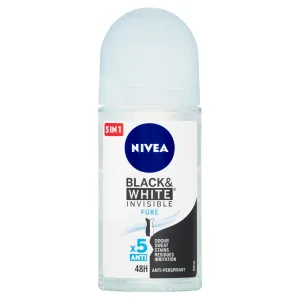 NIVEA Invisible Black & White Pure antiperspirant roll-on 48h 50 ml