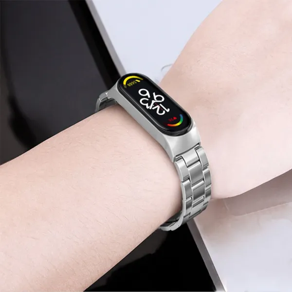 Tech-Protect Stainless remienok na Xiaomi Mi Band 7, rose gold