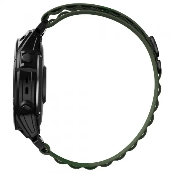 Tech-Protect Nylon remienok na Garmin Fenix 5 / 6 / 6 Pro / 7 / 8 47mm / E, military green