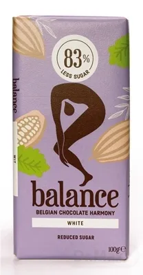 BALANCE Biela čokoláda s vanilkou bez pridaného cukru 100 g