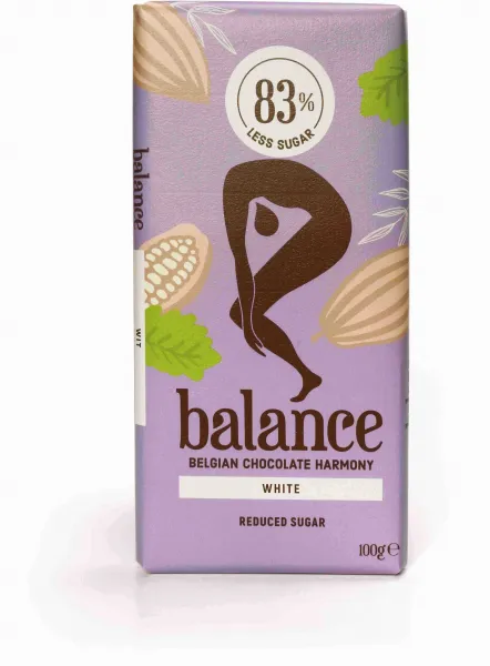 BALANCE Biela čokoláda s vanilkou bez pridaného cukru 100 g