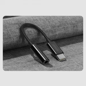 Joyroom Ben Series adaptér 3.5 mm jack / USB-C, čierny (SH-C1)