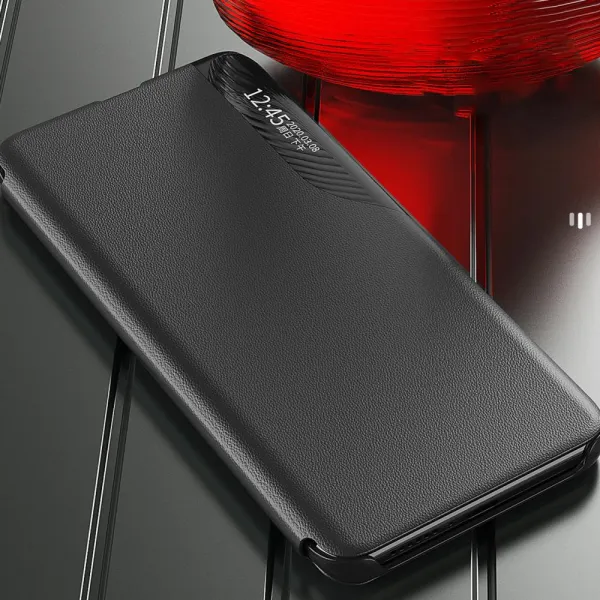 MG Eco Leather View knižkové puzdro na Xiaomi 13 Lite, čierne