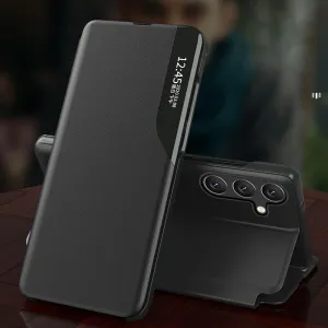 MG Eco Leather View knižkové puzdro na Xiaomi 13 Lite, čierne