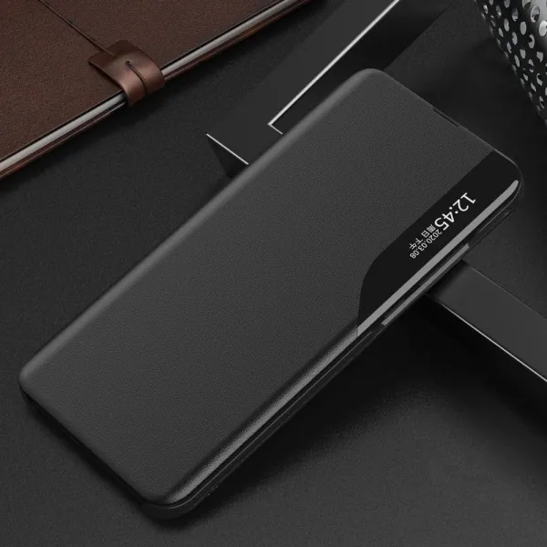 MG Eco Leather View knižkové puzdro na Xiaomi 13 Lite, čierne