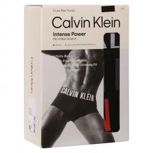 3PACK pánske boxerky Calvin Klein čierne (NB3611A-2QS) M, trenky