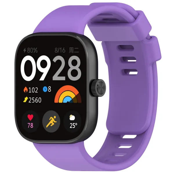 BStrap Silicone remienok na Xiaomi Redmi Watch 4, purple