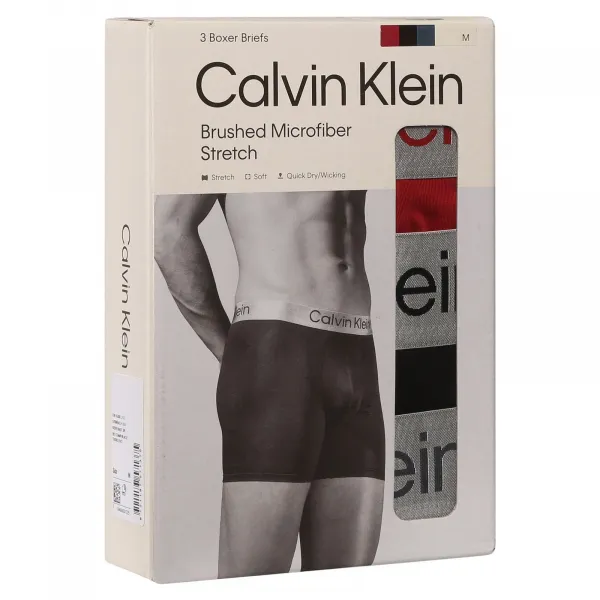 3PACK pánske boxerky Calvin Klein viacfarebné (NB4124-0GU) S, trenky