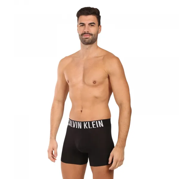 3PACK pánske boxerky Calvin Klein čierne (NB3609A-ZDM) M, trenky