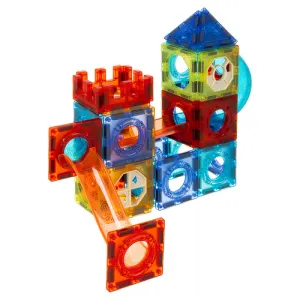 Viacfarebnáedukačnámagnetickástavebnica3D-110dielov