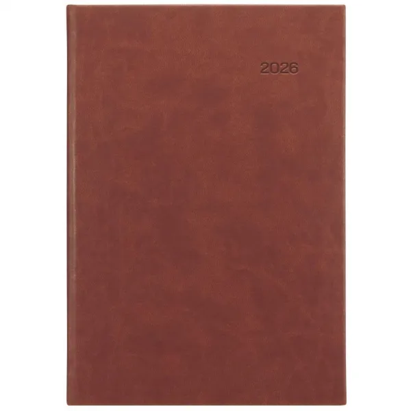 GRASPO Diár Viva denný A5 14,8 x 21 cm hnedý 2026