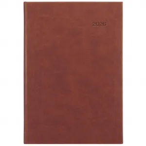 GRASPO Diár Viva denný A5 14,8 x 21 cm hnedý 2026