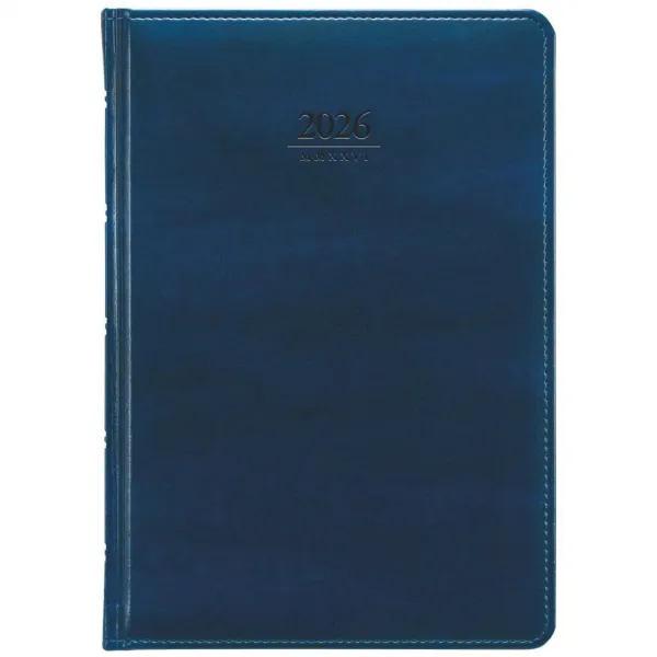 GRASPO Diár Atlas denný A5 14,8 x 21 cm modrý 2026