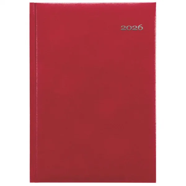 GRASPO Diár Kronos denný A5 14,8 x 21 cm červený 2026