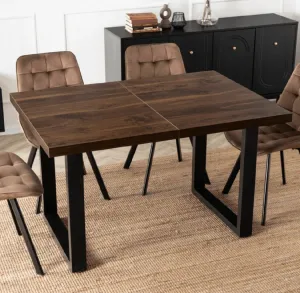 JAKS Rozkladací stôl 130 - 230 cm orech Tomas čierny