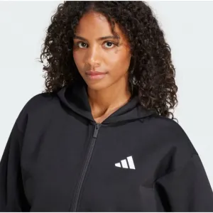 Dámska mikina so zipsom ADIDAS W FI 3S FZ HD BLACK