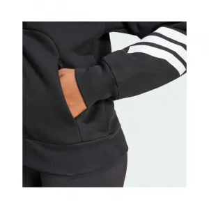 Dámska mikina so zipsom ADIDAS W FI 3S FZ HD BLACK