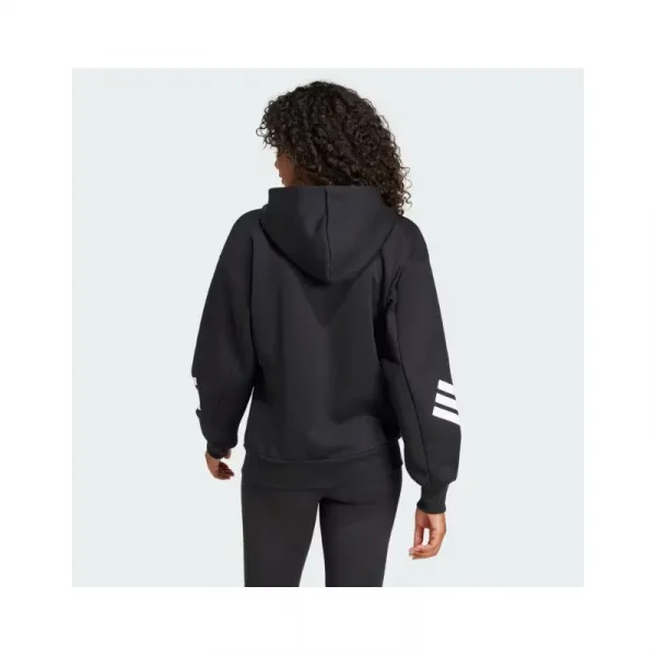 Dámska mikina so zipsom ADIDAS W FI 3S FZ HD BLACK