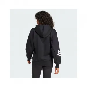 Dámska mikina so zipsom ADIDAS W FI 3S FZ HD BLACK
