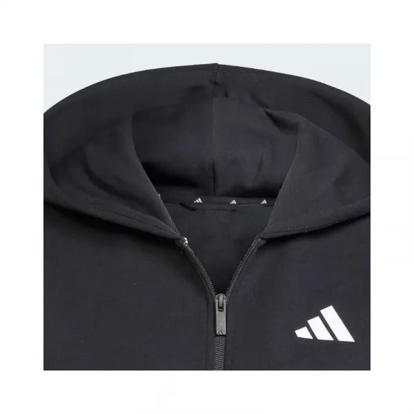 Dámska mikina so zipsom ADIDAS W FI 3S FZ HD BLACK