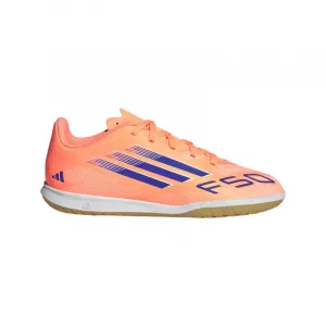 Chlapčenské futbalové kopačky halové ADIDAS F50 Club Jr IC beam orange lucid blue cloud white