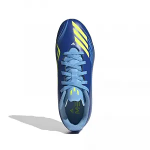 Chlapčenské futbalové kopačky outdoorové ADIDAS F50 Messi Club Jr FG MG team royal blue solar yellow semi blue burst