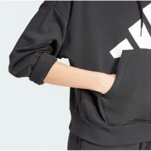 Dámska mikina s kapucňou ADIDAS W BL FT HD BLACK WHITE