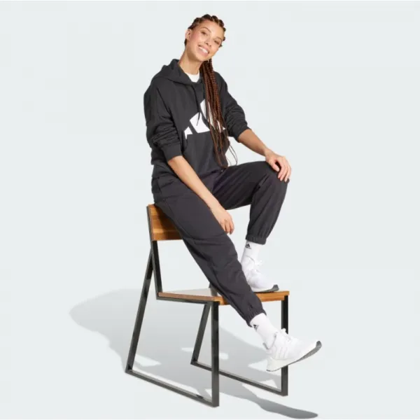 Dámska mikina s kapucňou ADIDAS W BL FT HD BLACK WHITE