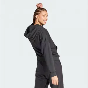 Dámska mikina s kapucňou ADIDAS W BL FT HD BLACK WHITE