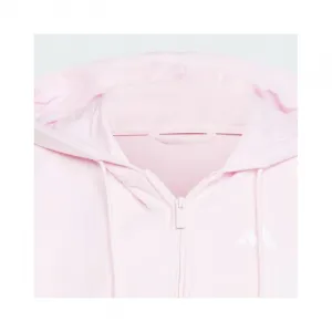 Dámska mikina so zipsom ADIDAS W 3S FT FZ HD CLPINK WHITE