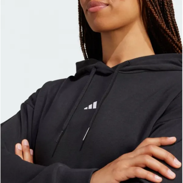 Dámska mikina s kapucňou ADIDAS W SL FT HD BLACK WHITE