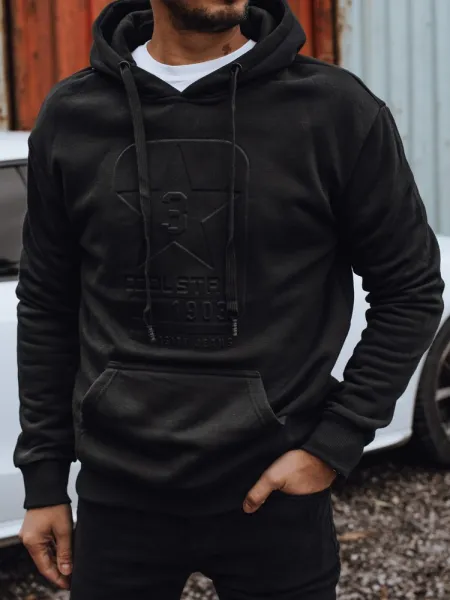 Trendy mikina pre mužov - čierna