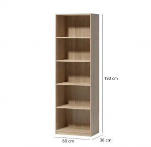 Vivaldi Regál Tatris 190 cm dub sonoma
