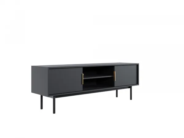 Vivaldi TV stolík Viva 154 cm čierny